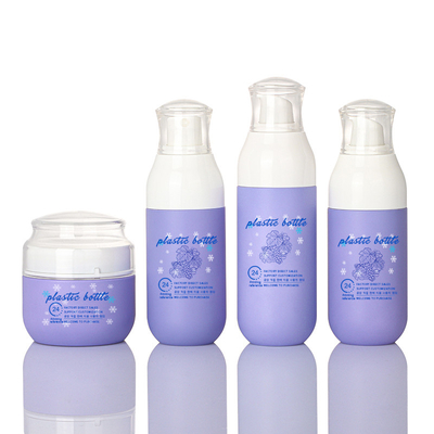 Semprotan Perawatan Rambut Ungu Kustom Kosong Botol Kemasan Kosmetik Plastik Dan Set Guci