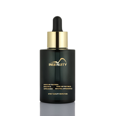Botol penetes parfum serum minyak rambut hitam 30ml plastik kosong yang ramah lingkungan