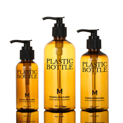 Botol Gel Mandi Cuci Tubuh Kosong 100ml 200ml Botol Sampo Plastik Dengan Pompa