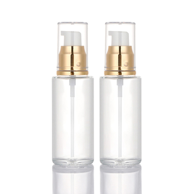 50ml Botol Semprot Losion Kaca Buram Kosong Dengan Kemasan Kosmetik Pompa