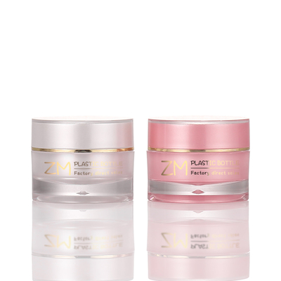 Pink Luxury Body Butter Packaging Cream Jar Scrub Perawatan Kulit Dengan Tutup Sekrup Gold Rim Wadah Kosmetik