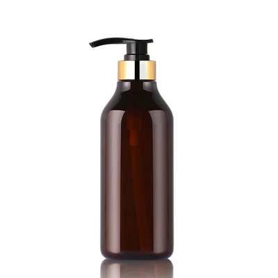 Luxury Amber 200ml 300ml 350ml 400ml 1000ml Boston Body Lotion Kosmetik Unik Botol Sampo Mewah Atas Emas