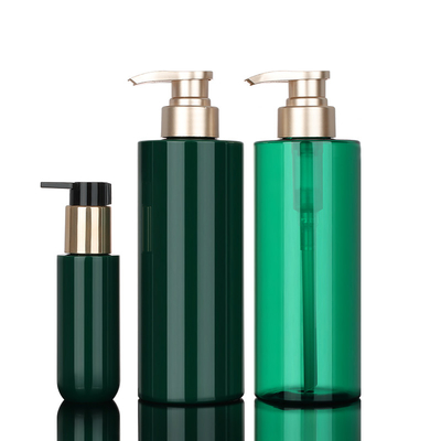 Luxury 16oz Green Round Kylie Skin Clear Body Hibiki Empty Botol Sampo Dan Kondisioner 500ml Dengan Pompa Emas