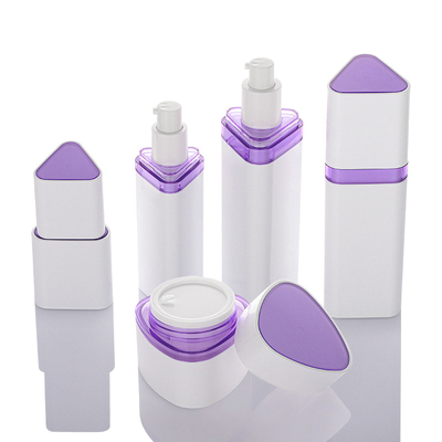 Kemasan Kosmetik Hot Stamping Set Serum Violet Segitiga
