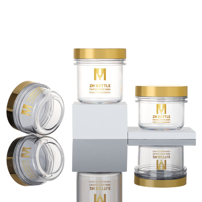 Wadah Perawatan Kulit Kosong Mewah 100ml, Guci 65mm Untuk Produk Kosmetik