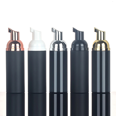 Botol Pompa Busa Hitam 2 Oz Bening 130mm Tinggi 35.5mm Diameter