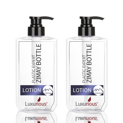 Botol Pompa Lotion 16 Oz Isi Ulang Bentuk Tidak Teratur Plastik PET Pengap