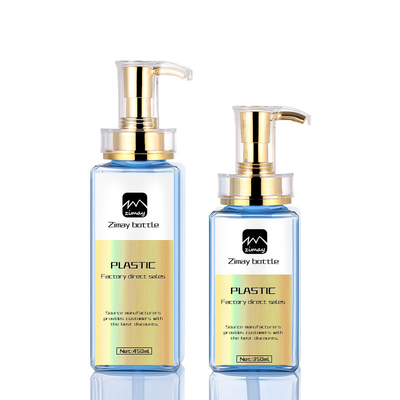 Botol Lotion Kosmetik Pengap, Wadah Pompa Lotion Persegi 15oz