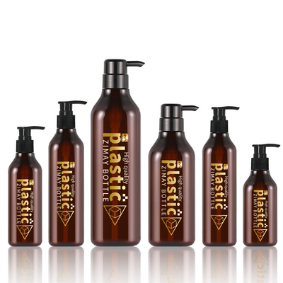 Botol Body Lotion Frosted Amber Dengan Pompa Multiaplikasi 1000ML