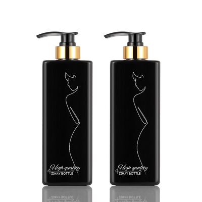 Botol Lotion Kosmetik Hitam, Botol Lotion 8 Oz Dengan Lebar Pompa 73mm