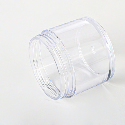Clear double wall custom 15g 20g 30g 80g mini botol krim bawah bentuk bulat kosong