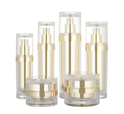 30ml 50ml 100ml 120ml plastik akrilik kecantikan makeup kosmetik lotion botol 50g wadah krim mewah perawatan kulit set