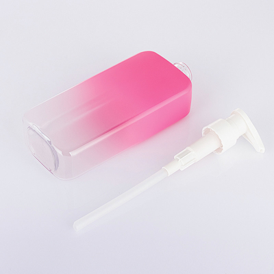 Kualitas Tinggi Square Gradient Black Pastel Pink Kosmetik Perawatan Kulit Botol Sampo Warna Kustom