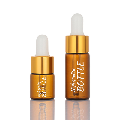 Buram 5ml 10ml Botol Kosmetik Kosong Botol Serum Amber Penetes Wajah Bulat