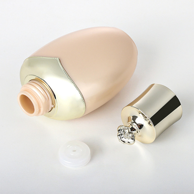 Emas Mewah Unik 50ml Krim Wajah Jar 100ml 120ml 150ml Toner Lotion Botol Perawatan Kulit Setelan Kemasan