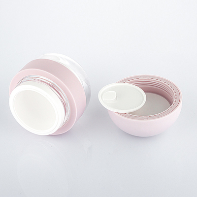 Matte pink perawatan kulit wadah kosong portabel travel set botol lotion dan krim jar
