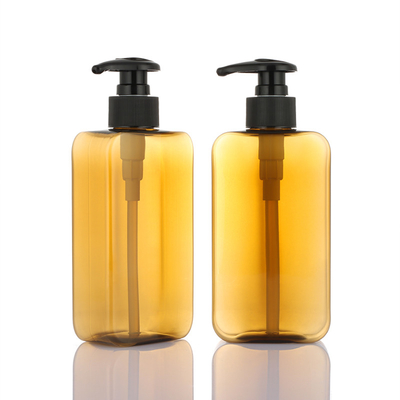 Grosir shampo body lotion ambre persegi panjang dan kondisioner pompa hitam bootle 800ml