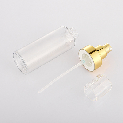 Parfum kosmetik berkualitas tinggi botol pompa lotion plastik bening 100ml 120ml 150ml