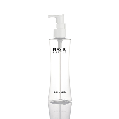Plastik kosmetik kosong transparan kustom krim wajah body lotion 200ml botol pompa