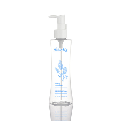 Plastik kosmetik kosong transparan kustom krim wajah body lotion 200ml botol pompa