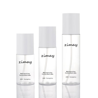 100ml Bentuk Silinder Botol Lotion Kosmetik Putih Transparan