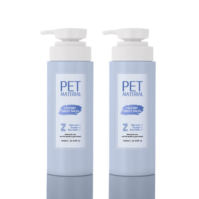 Botol Losion Kosmetik 500ml Plastik PET White Jelly Matte Custom Private Label