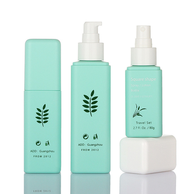 Set Kemasan Kosmetik Hijau Elegan 50g 80g 100ml 160ml Gaya Sederhana
