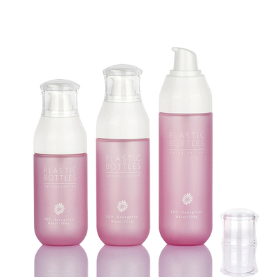 Kemasan Kosmetik Perawatan Kulit Pink Mewah set Botol Lotion Krim Wajah 138ml