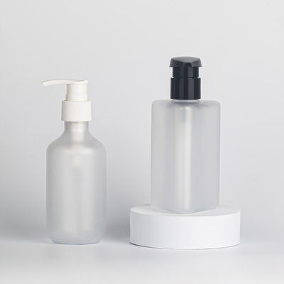 Matte White HDPE Kosmetik Lotion Botol Plastik 30ml 60ml 100ml Kemasan Perawatan Kulit