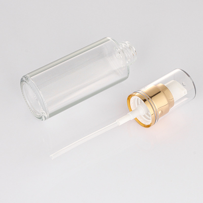 50ml Botol Semprot Losion Kaca Buram Kosong Dengan Kemasan Kosmetik Pompa