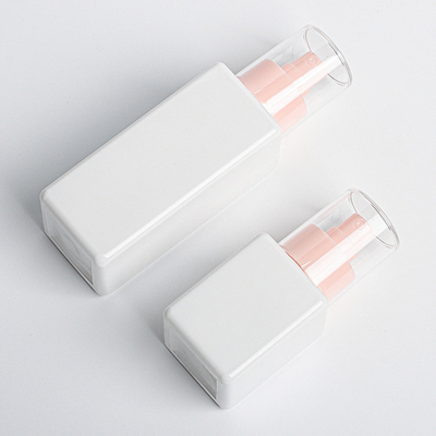 120ML Bening Plastik Persegi Pink Pompa Botol Semprot Untuk Toner