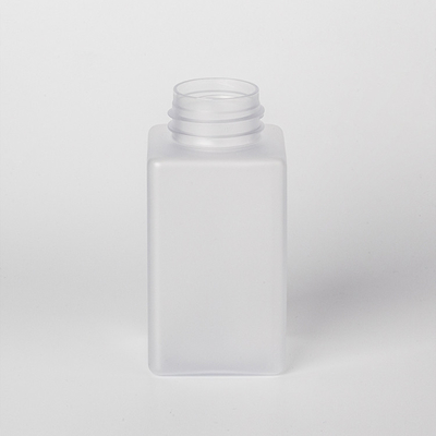 Botol persegi transparan PETG berkualitas tinggi dengan pompa busa lotion untuk sampo