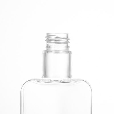 300ml Disc Cap Bottle Transparan Bahan PETG Dapat Didaur Ulang Dengan Tutup Emas