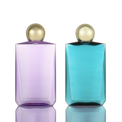 300ml 500ml Botol Parfum Atas Sekrup Berwarna-warni Dengan Tutup Emas
