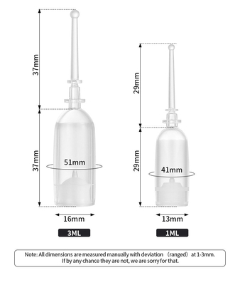Botol Serum Transparan 2 Ml, Sablon Botol Serum Kosmetik Pengap
