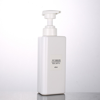 Grosir 100ml 200ml 300ml Segitiga Bentuk Daur Ulang Plastik Pet Lotion Wadah Hitam Pompa Pengap 500ml Botol Sampo