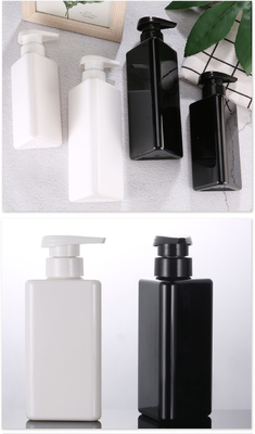 Grosir 100ml 200ml 300ml Segitiga Bentuk Daur Ulang Plastik Pet Lotion Wadah Hitam Pompa Pengap 500ml Botol Sampo