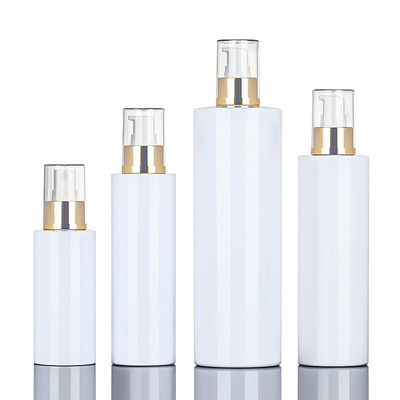 Grosir 120ml 200ml 250ml 500ml Putaran Kosmetik Tubuh Kabut Penyemprot Plastik Semprot Lotion Botol Atas Emas Untuk Membersihkan