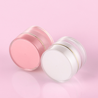 10g 20g 30g Plastik Kemasan Krim Wajah Kosmetik Pink Bulat Pet Kosong Jars