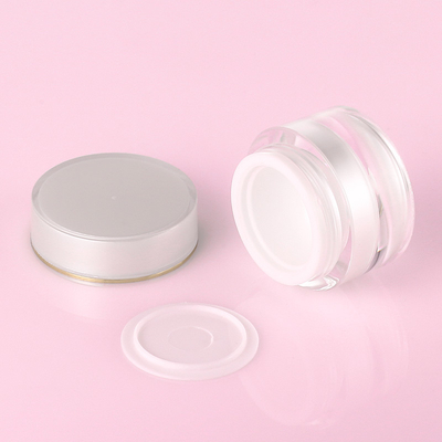 10g 20g 30g Plastik Kemasan Krim Wajah Kosmetik Pink Bulat Pet Kosong Jars