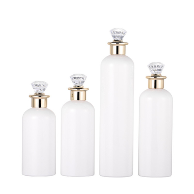 Kualitas Tinggi PET Bulat Putih Unilever Kosong Pengap Kemasan Kosmetik Botol Shampoo Lotion Plastik Dengan Tutup Berlian
