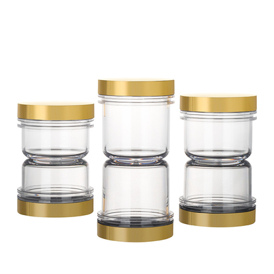 Wadah Perawatan Kulit Kosong Mewah 100ml, Guci 65mm Untuk Produk Kosmetik