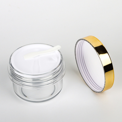 Wadah Perawatan Kulit Kosong Mewah 100ml, Guci 65mm Untuk Produk Kosmetik