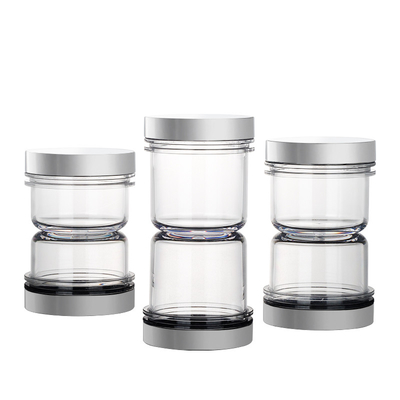 50ml Toples Plastik Kosong Dengan Tutup, Wadah Kecantikan Plastik Transparan