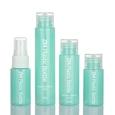 Botol Semprot Kosmetik Food Grade Warna Hijau 50ml Plastik Dengan Flip Cap