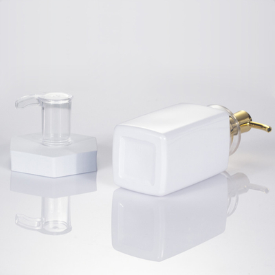 Biodegradable 300ml 400ml 500ml Persegi Pengap Kosmetik Mewah Kemasan Kosong Botol Sampo Plastik