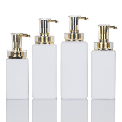 Biodegradable 300ml 400ml 500ml Persegi Pengap Kosmetik Mewah Kemasan Kosong Botol Sampo Plastik