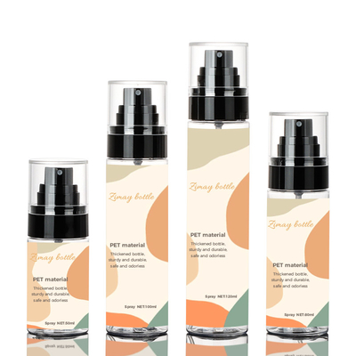 100ml Botol Semprot Plastik Bening Kosong, Botol Semprot Silinder Untuk Kosmetik