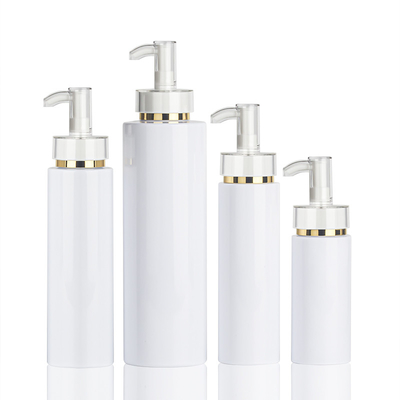 500ml Emas Botol Sampo Plastik Berbentuk Botol Lotion Rambut Shower Gel Cuci Tangan Wadah Kosong Dengan Pompa