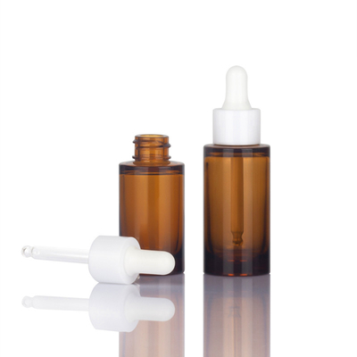 Botol Penetes Kosmetik Minyak 1oz Kapasitas Permukaan Stamping Panas